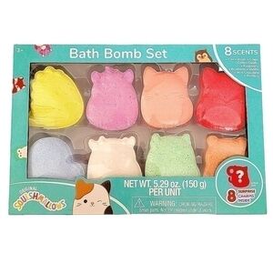 🛑 2 / $40 Sale! Squishmallow Bath Bomb Set (8 Count) with Surprise Charms NWT